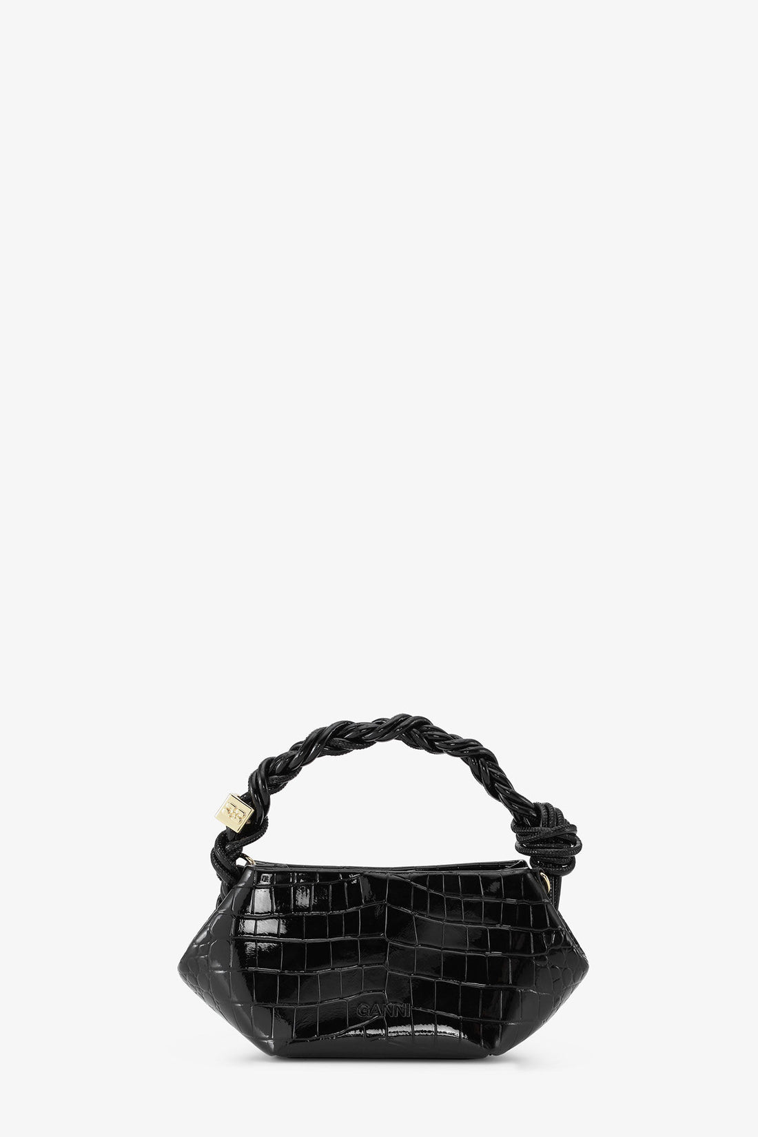 Mini Sac Bou Croco Noir